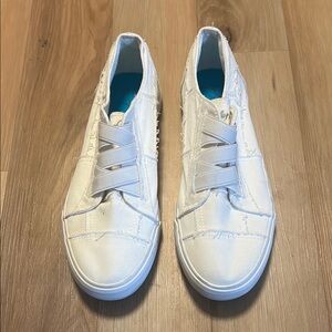 Blowfish White Slip-On Sneakers